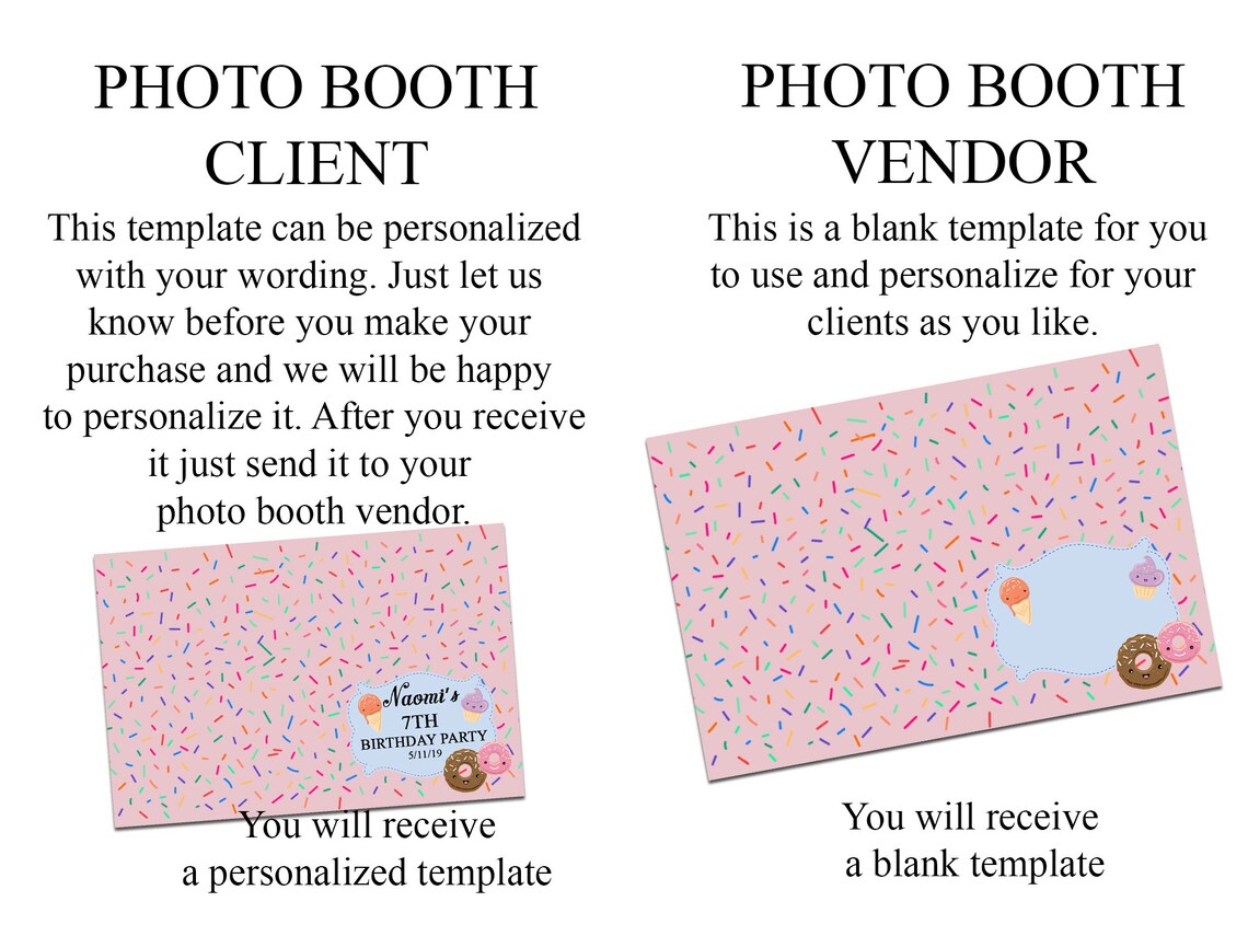 Photo Booth Template 4x6, Party Photo Booth Template, XV Photo Booth ...