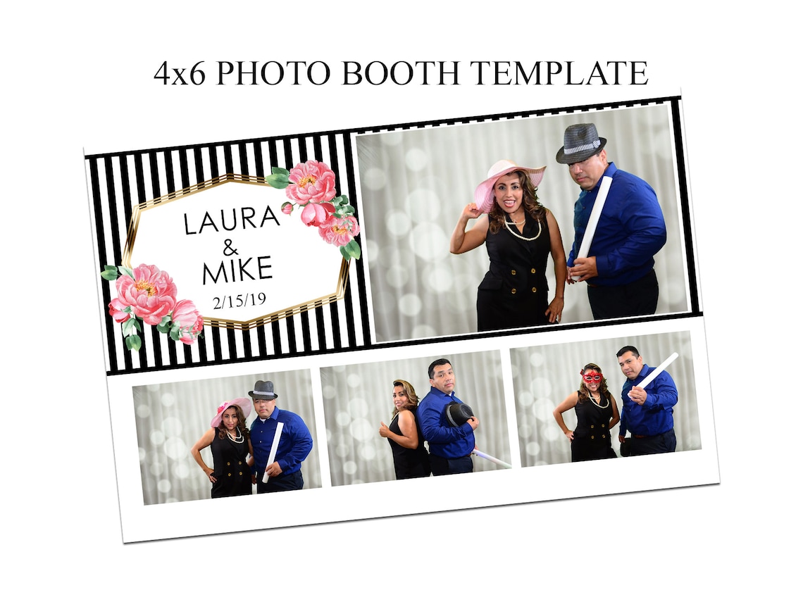 photo-booth-template-4x6-wedding-photo-booth-template-xv-etsy