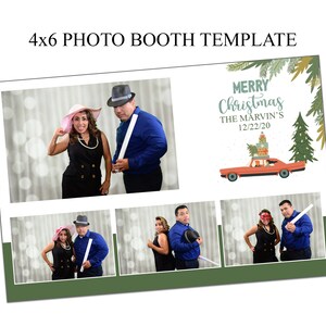Photo booth template, 4x6 photo booth template, Holiday photo booth template, Christmas photo booth template, DSLR photo booth template