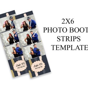 Photo booth template, 4x6 photo booth template, photo booth strips, Wedding photo booth template, XV photo booth template