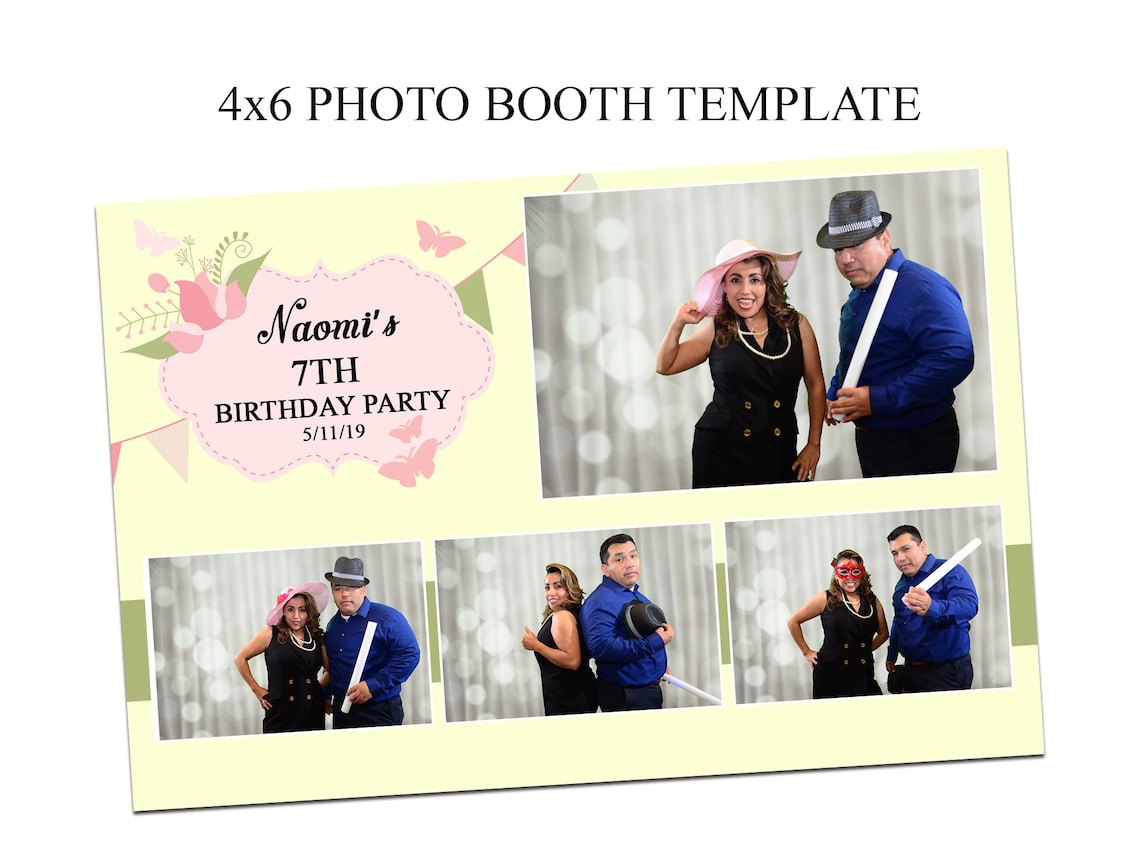 Photo Booth Template 4x6 Party Photo Booth Template XV Photo Etsy Canada Photo Booth Template 4x6 Party Photo Booth Template XV Photo Etsy Canada