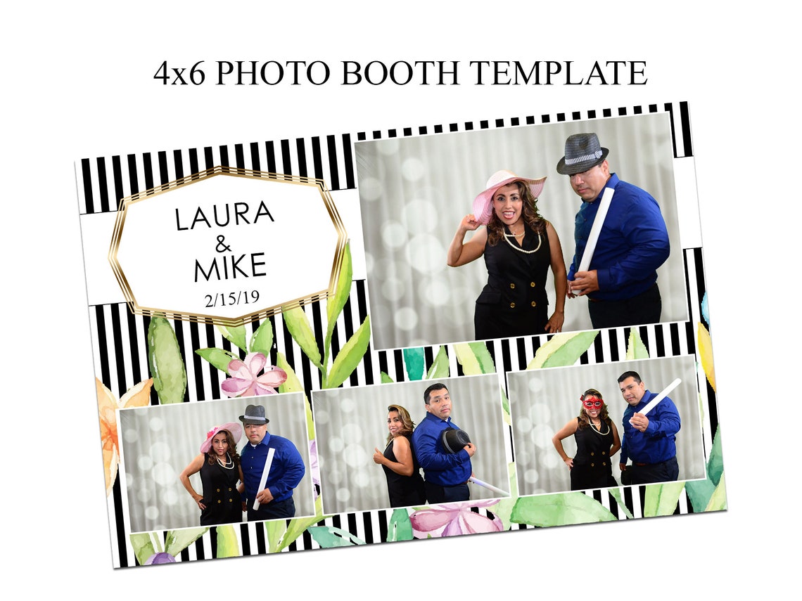 photo-booth-template-4x6-wedding-photo-booth-template-xv-etsy