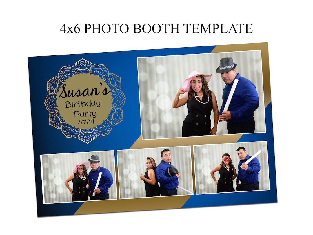 Photo Booth Template 4x6, Wedding Photo Booth Template, XV Photo Booth