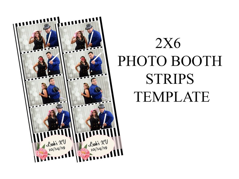 Photo Booth Template, 4x6 Photo Booth Template, Photo Booth Strips ...