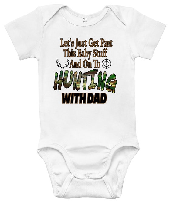 Baby Body Jagd Mit Papa Baby Kleidung Fur Saugling Jungen Etsy