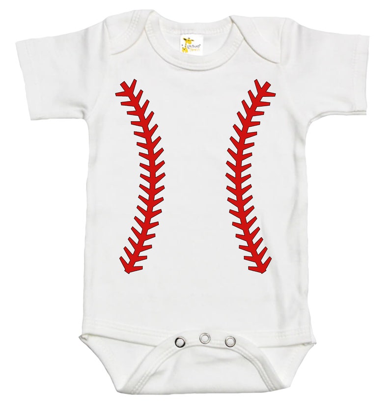 Baby Bodysuit Custom Personalized Baseball Jersey Bodysuit with the Name and Number of Your Choice image 3