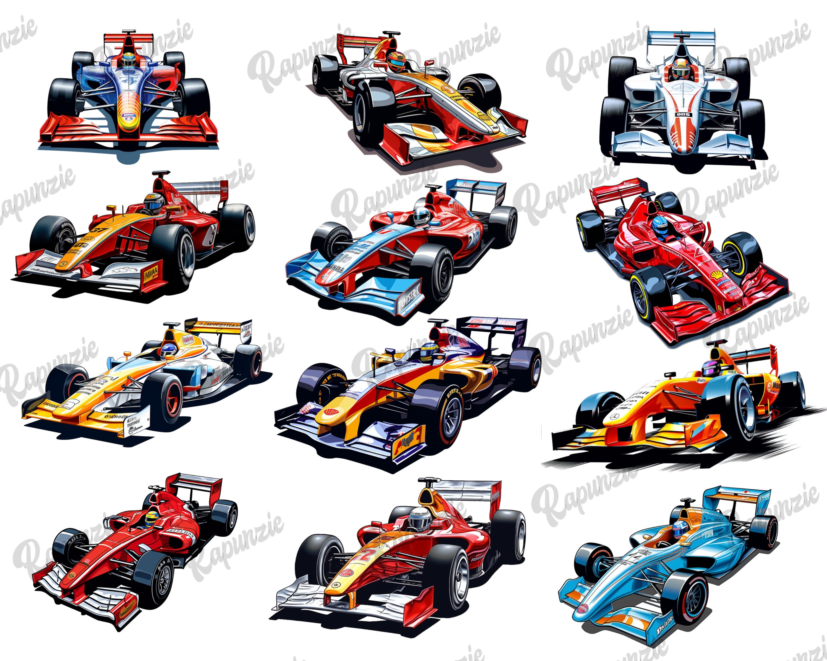 Formel 1 Wagen Clipart Flowers