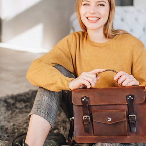 Leather Satchel Bag, Handmade Leather Bag, Leather Satchel Handbags Women, Mothers Gift