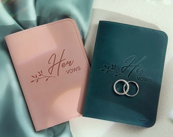 Her Vows His Vows, Her Vows Booklets, Wedding Vow Books, Custom Wedding Vow Book