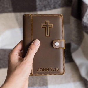 Personalized Leather prayer journal notebook, Christian gift for men, womens prayer journal, daily prayer journal, pastor notebook gift