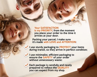 UPS delivery 10-14 working days, UPS delivery 12-15 working days, Custom stamp, Add personalization, Gift wrapping