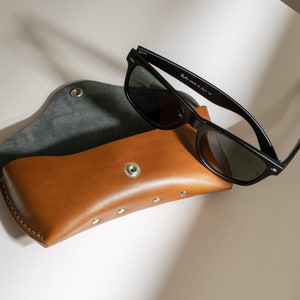 Personalized Sunglasses Case, Personalized Glasses Box, Handmade Leather Sunglasses Case, Eyeglasses Holder