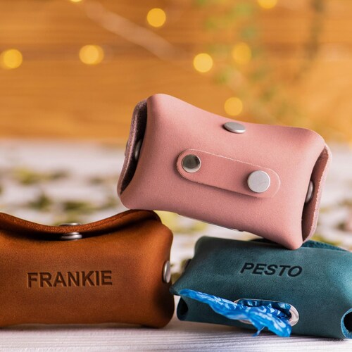 Dog Poop Bag Holder Dog Waste Bag Holder Leather Dog Poop Etsy Canada