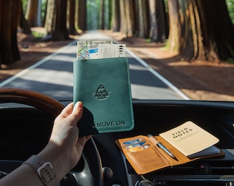 Personalisierte Leder Field Notes Hülle, A6 Moleskine Brieftasche