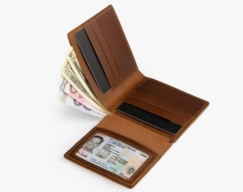 Engraved Leather Wallet, Personalized Christmas Gift, Custom Card Holder, Slim Wallet, Men's Wallet, Women's Wallet