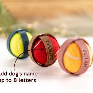 Dog ball holder, Genuine Leather Dog Accessories, Dog Toy Pet Accessory, Ball Holder Toy for Dog image 7