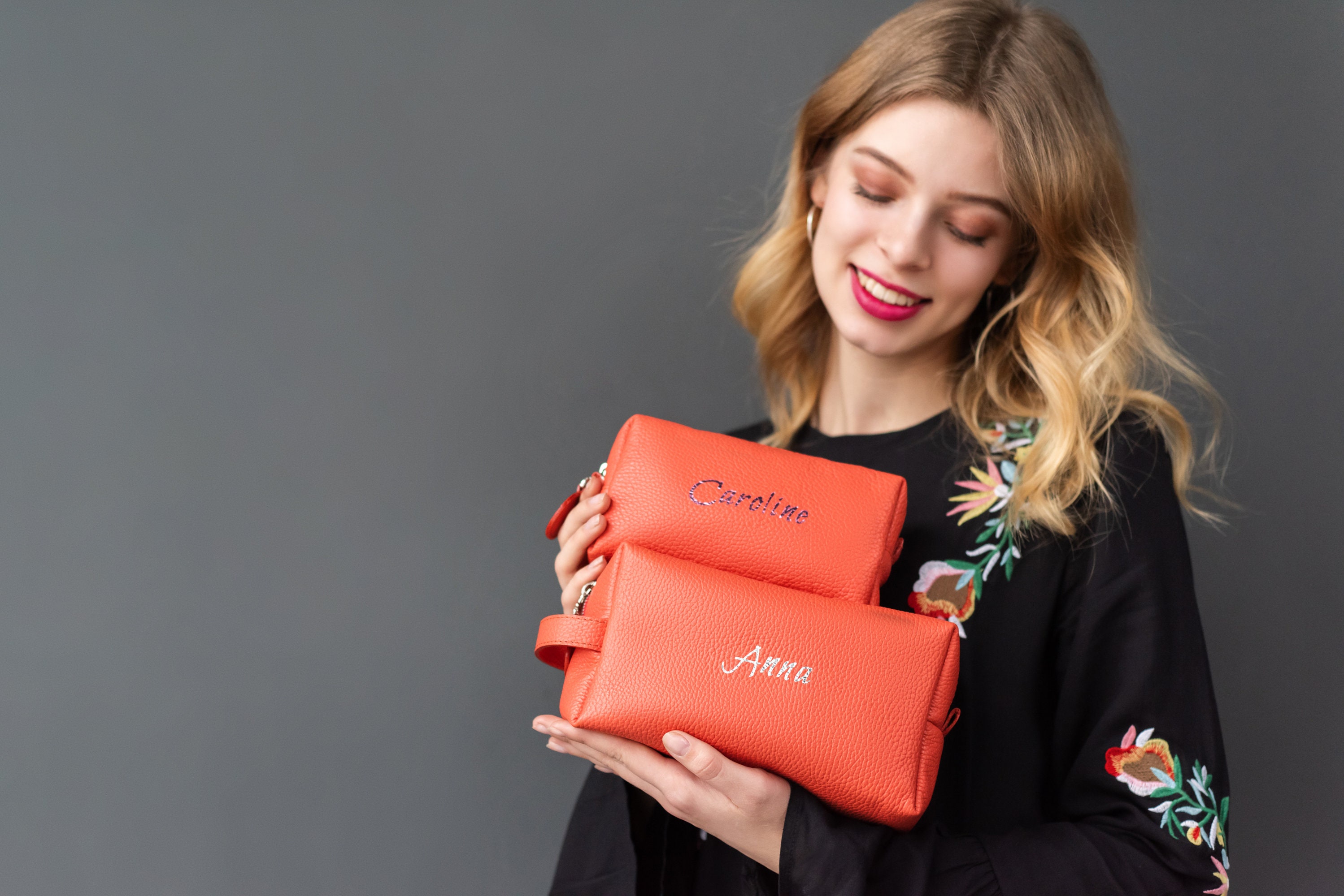 monogrammed makeup bags