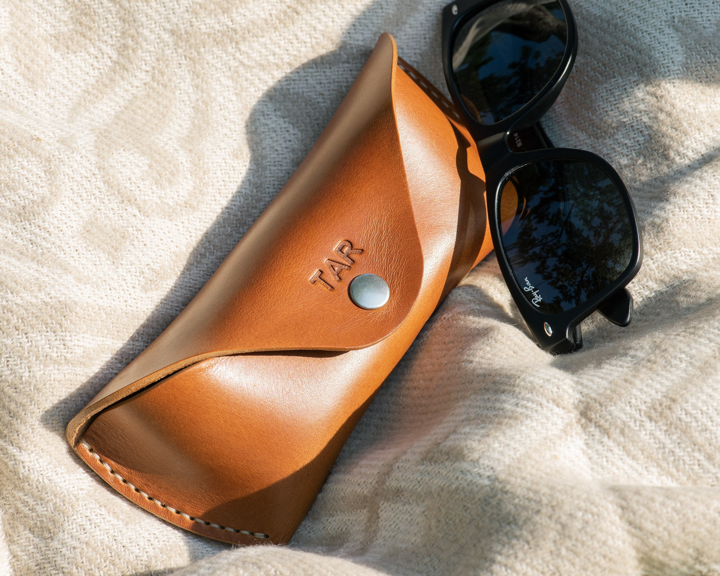 Leather Sunglasses Case Leather 