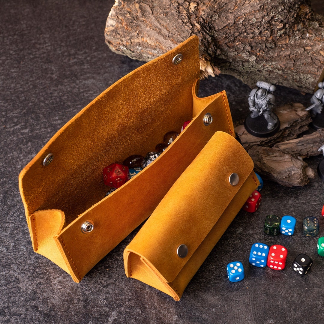 Personalized Leather Dnd Dice Bag, Custom Dnd Dice Bag, Christmas Gift