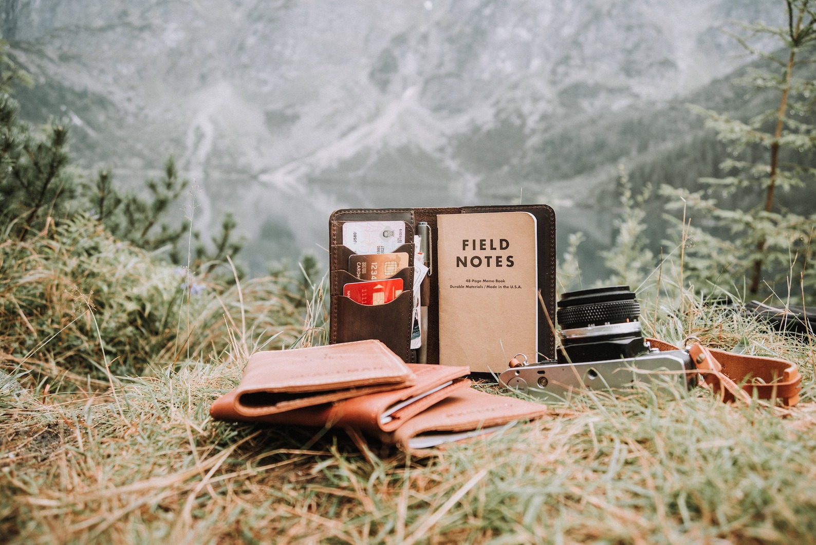 Leather Journal Cover Field Notes Anniversary Gift Idea Brown - Etsy