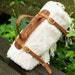 Picnic blanket strap, personalized leather blanket carrier, Leather anniversary gift. Custom blanket strap, Blanket carrier 