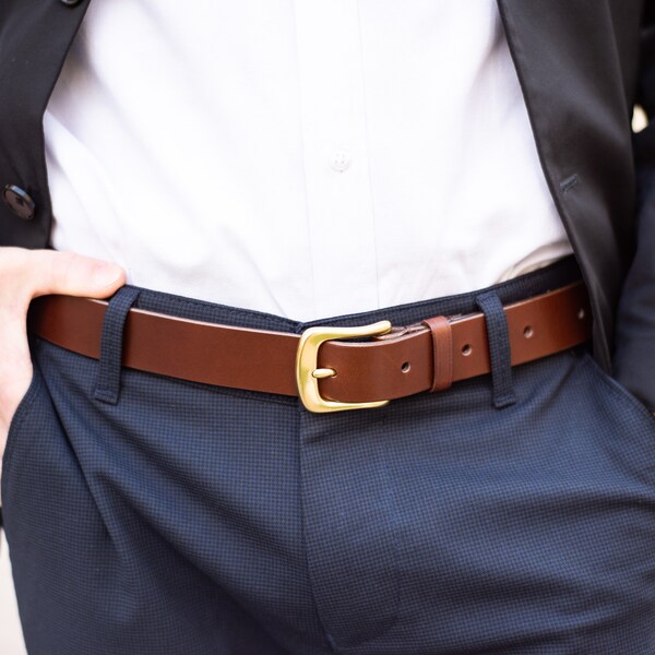 Ceinture en cuir personnalisée faite main pour homme en 3 couleurs Cadeaux pour lui Cadeau d'anniversaire Cadeaux pour papa Ceinture à monogramme Cadeau de mariage