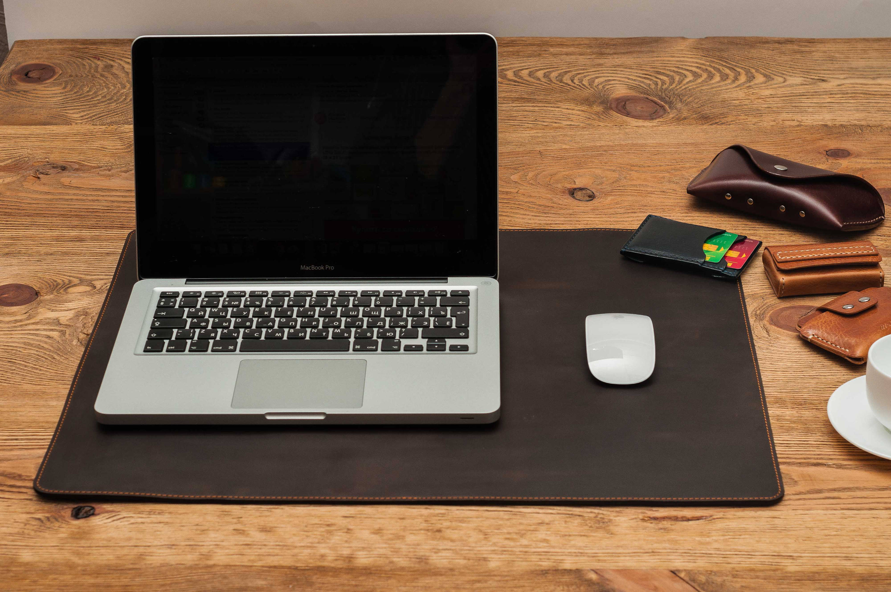 Desk cover leather desk pad leather mouse pad leather desk mat Etsy