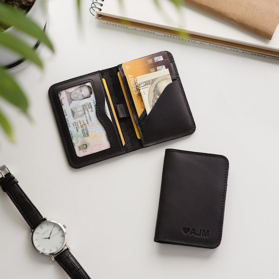 Mens Wallet Leather, Personalized Father's Day Gift