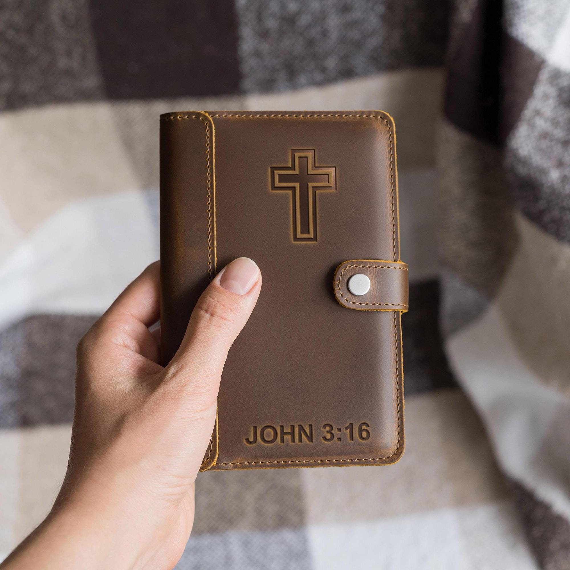 Personalized Leather prayer journal notebook, Christian gift for men, womens prayer journal, daily prayer journal, pastor notebook gift