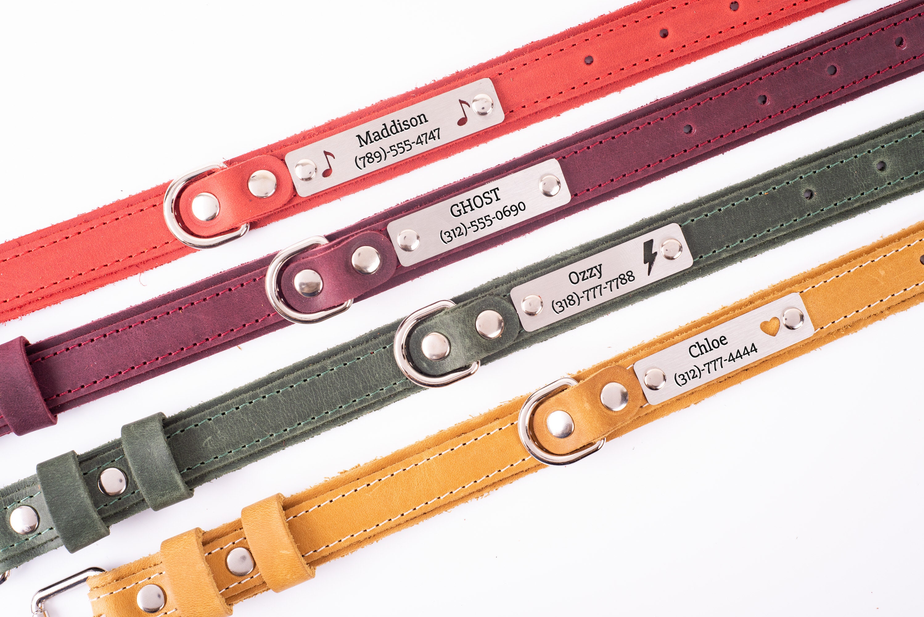 Dog Collar Leather Dog Collar Personalized Dog Collar Etsy Australia