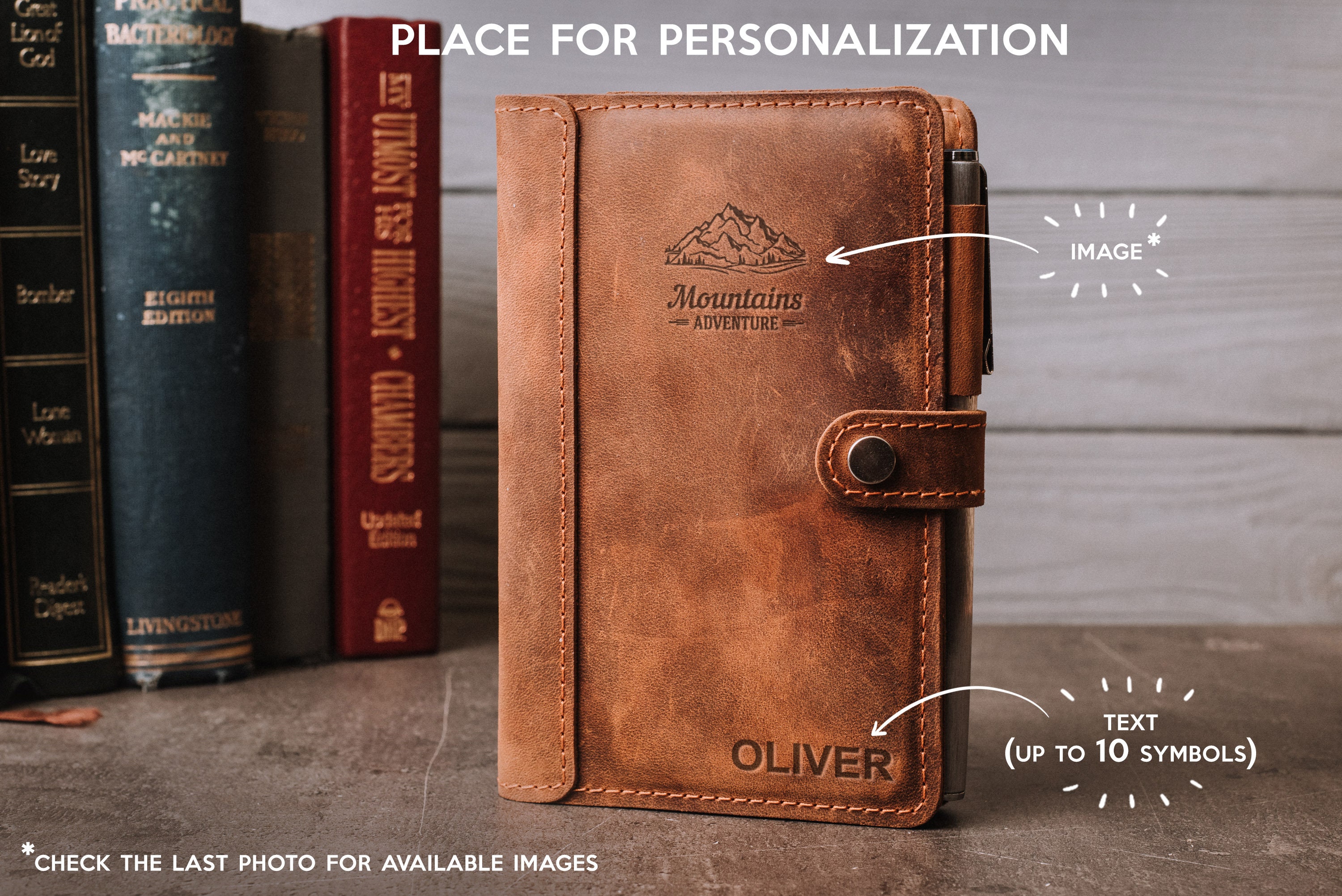 Moleskine Leather Cover Pocket With Pen Loop Leather Cover Etsy India