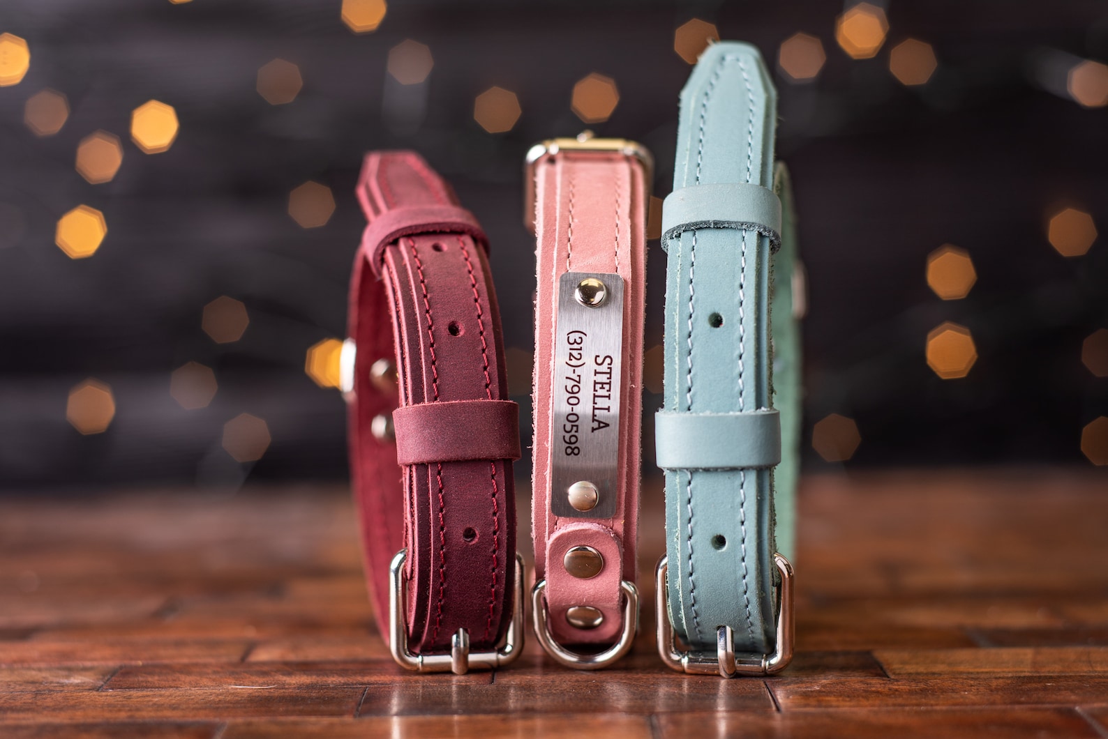 Leather Dog Collar, Personalized Dog Collar, Personalized Leather Dog