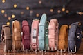 Personalized Leather Dog Collar, Engraved Pet ID product logo