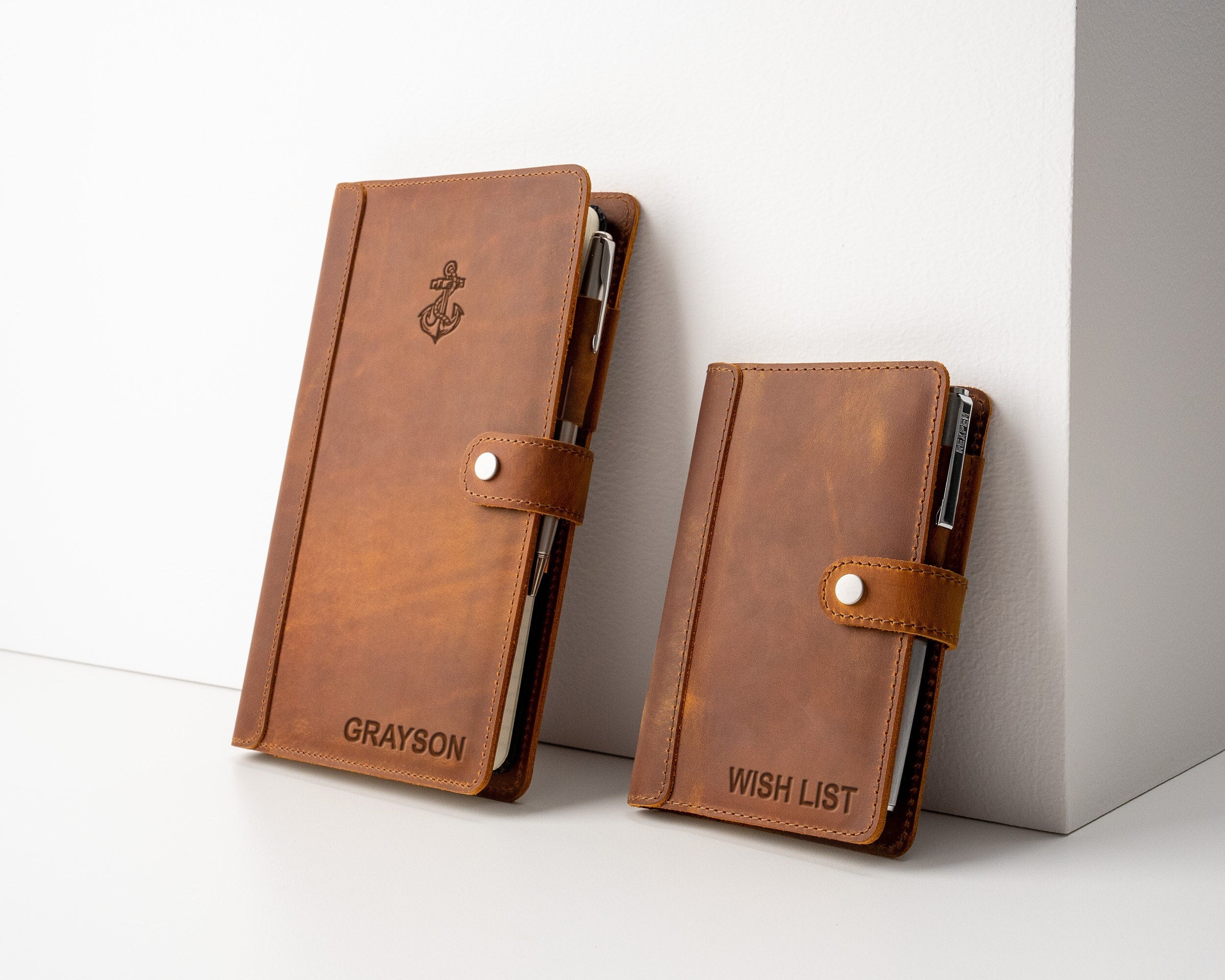 Personalized Leather A5 Journal Diary Moleskine - The Inventor