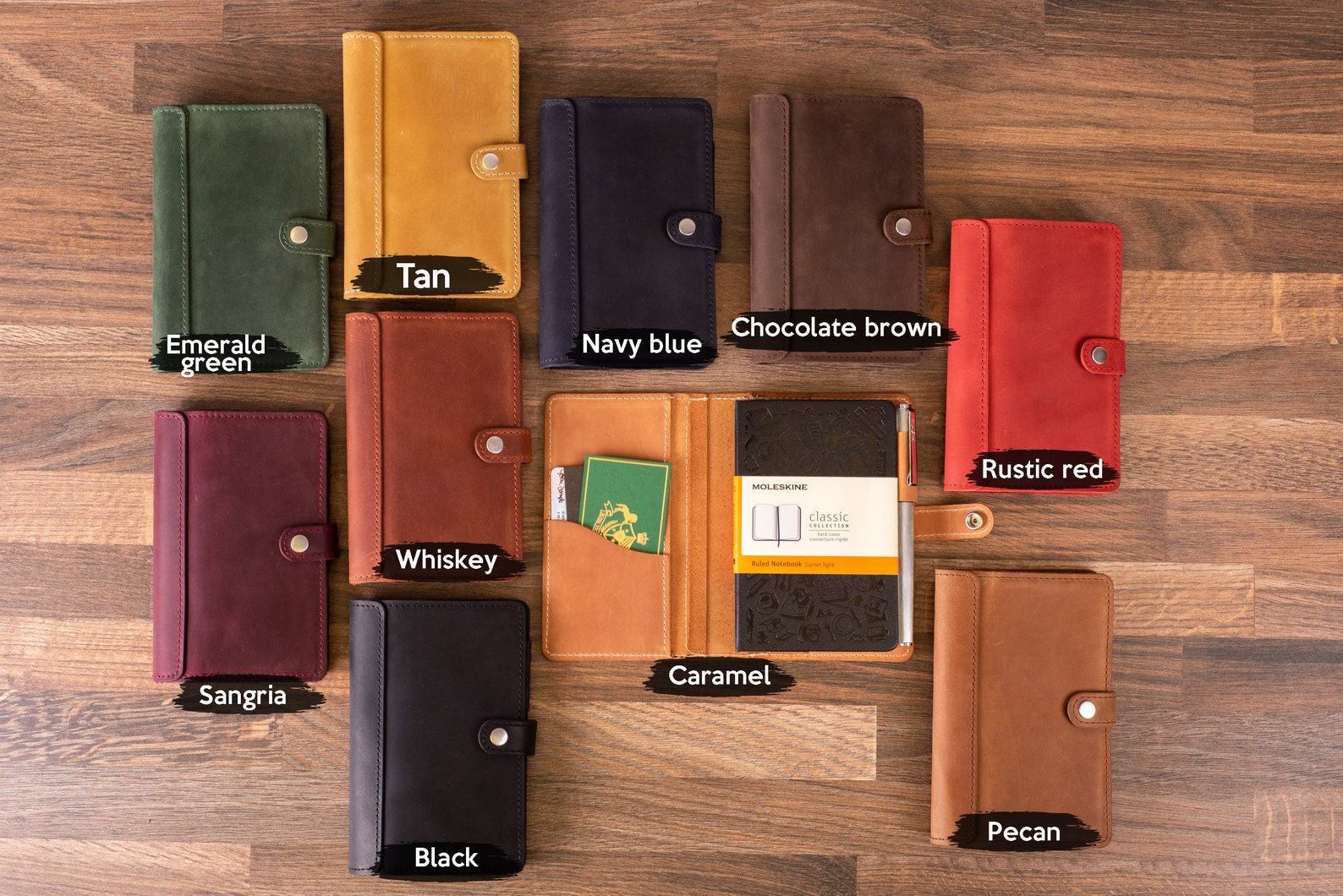 Moleskine Leather Cover Personalized 3.5 X 5.5 Etsy