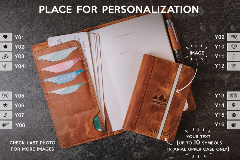 Moleskine Leather Cover Pocket With Pen Loop Leather Cover Etsy