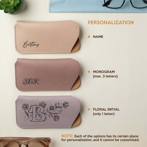 Personalized Leather Glasses holder Teachers gift