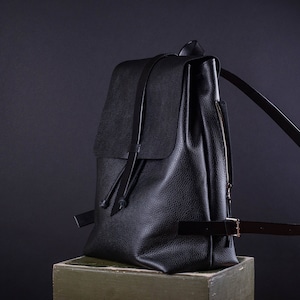 Leather backpack