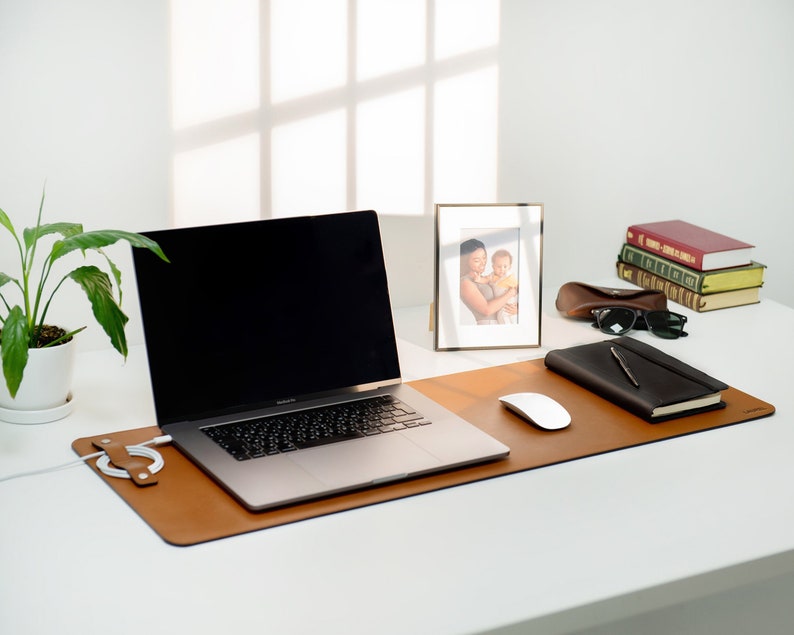Personalized Leather Desk Mat