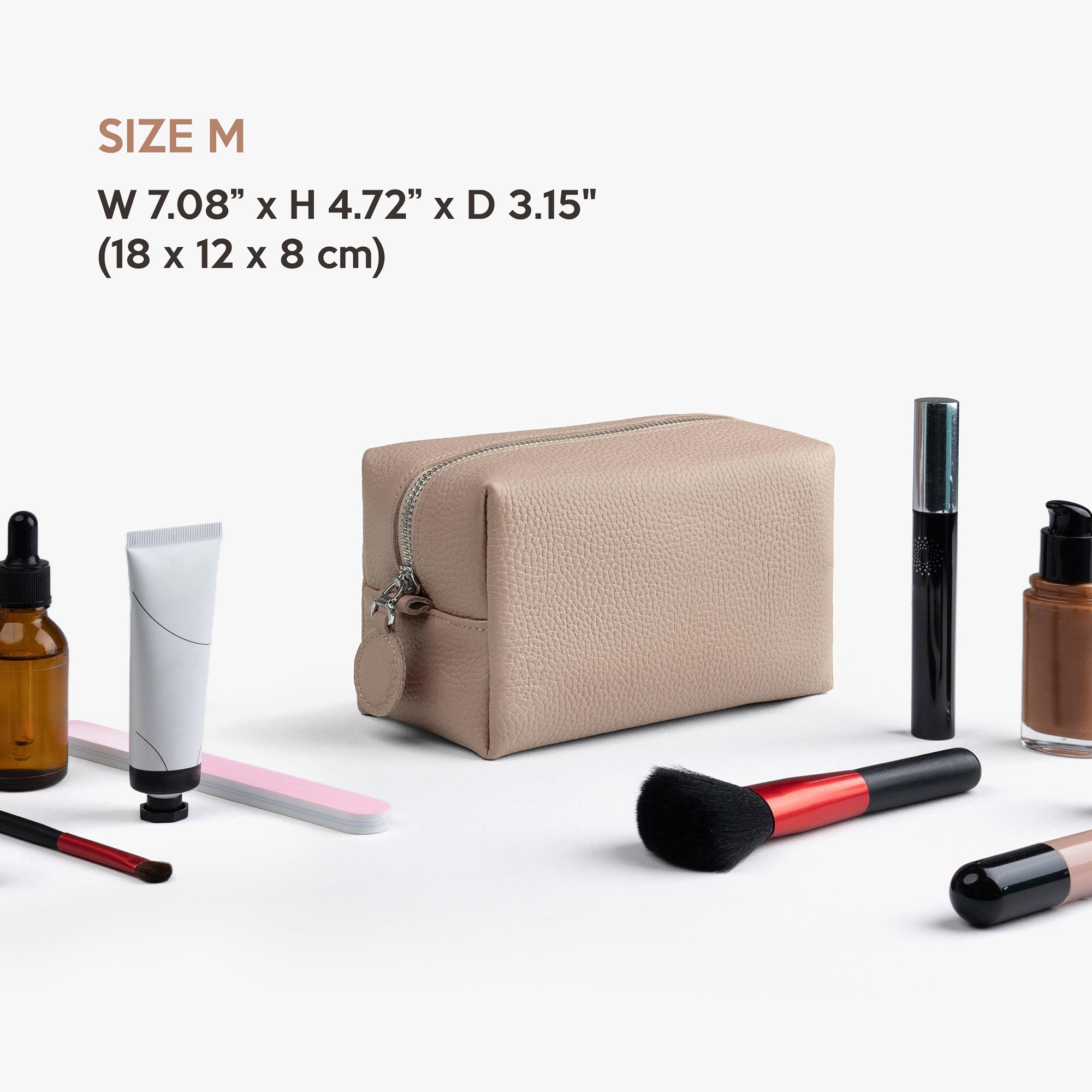 Leather Makeup Bag, Cosmetic Bag Women, Makeup Organizer, Bridesmaid Gift Name, Bridesmaid Gift Proposal, Christmas Gift for her