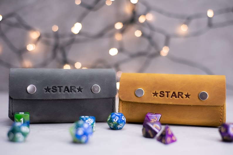 Dnd Dice Bag Personalized Leather Dice Bag. Small Bag for Dnd Etsy