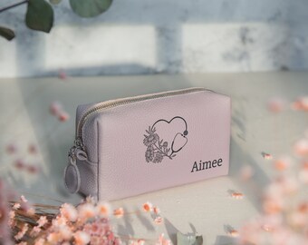 Make-up Tasche Als Krankenschwester Geschenk – Wasserdicht, Beige, Mit Persönlichem Druck
