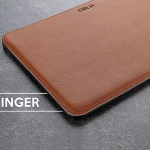 MacBook Pro/Air 13' 14' 16' Personalized Leather laptop sleeve quality leather