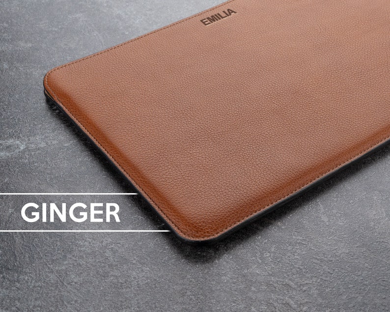 MacBook Pro/Air 13' 14' 16' Personalized Leather laptop sleeve quality leather