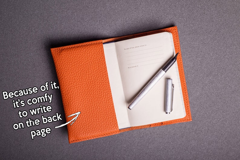 Leather moleskine cover for Classic moleskine Large size / Etsy