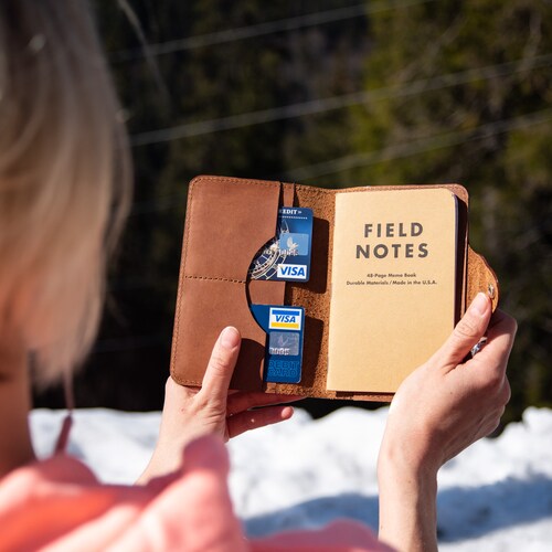 Field Notes Cover Leather Journal Cover Personalized Moleskine Etsy