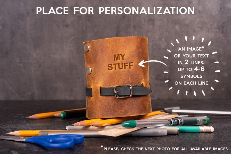 Personalized Pencil Case Custom Leather Pencil Case Etsy