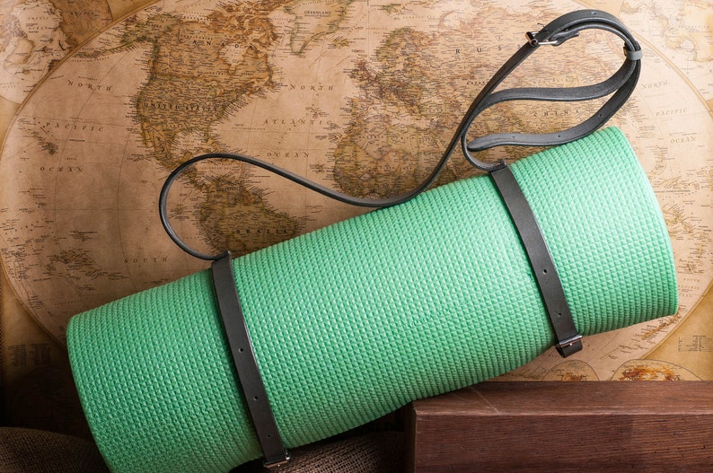 leather yoga mat strap