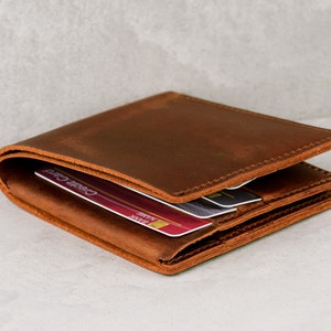 Personalisierte Brieftasche, Leder Brieftasche, Herren Brieftasche, gravierte Brieftasche, benutzerdefinierte Brieftasche, Geschenk für ihn, Geschenk für Papa, Groomsmen Geschenk