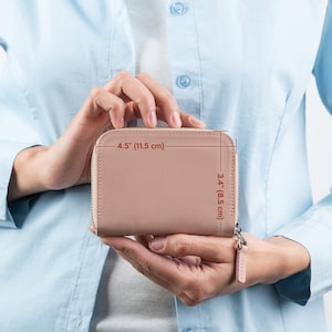 Personalized small zipper wallet